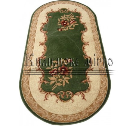 Synthetic carpet Hand Carving 0514 green - высокое качество по лучшей цене в Украине.